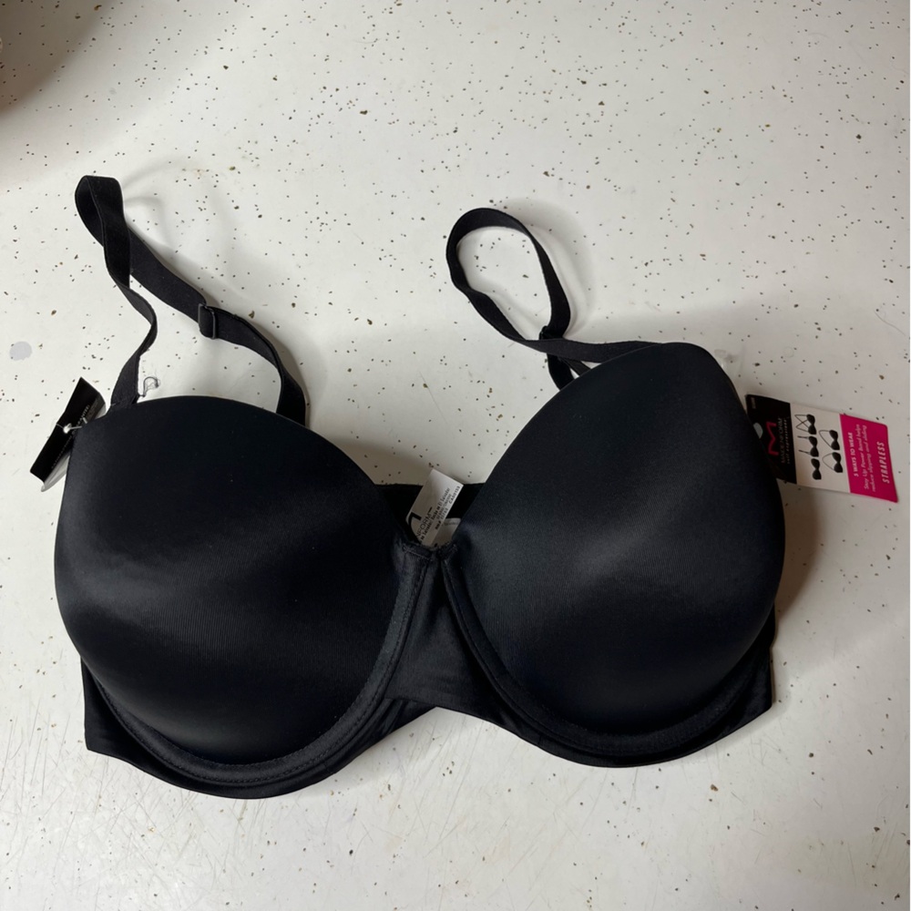 Maidenform SE6990 Bra Women’s 36DD Black Stay Put Detachable Backless Strapless - Picture 2 of 15